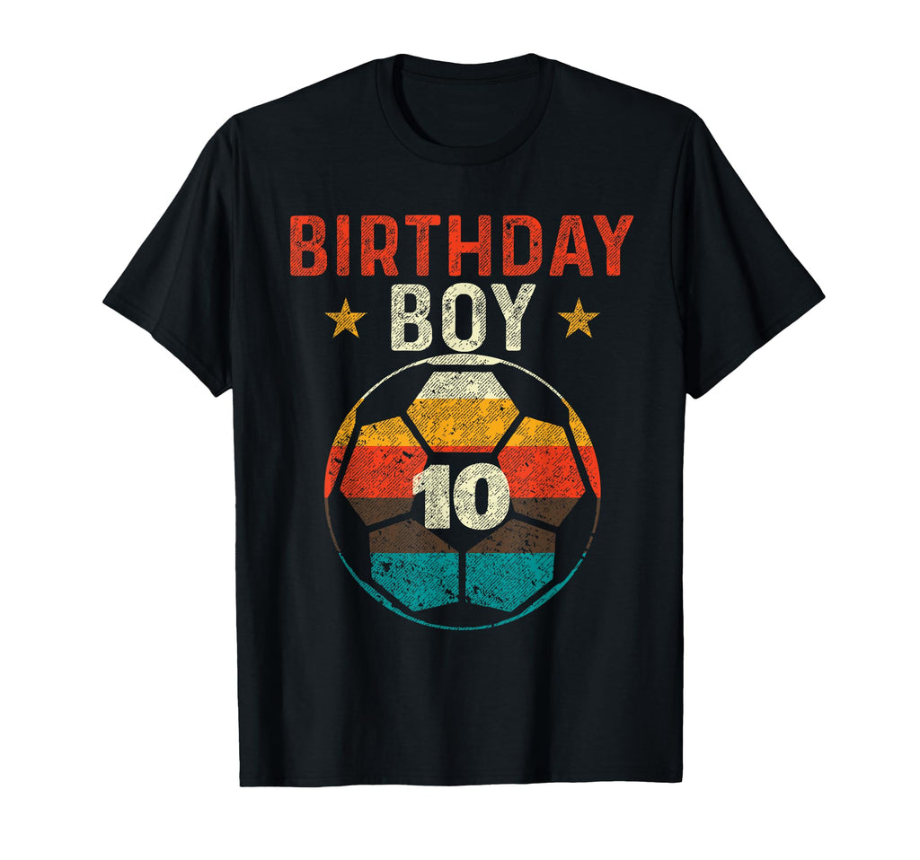 10Th Birthday Soccer Lover 10 Years T-Shirt - Minimalist Print for Adults - T-Shirt, Sweatshirt, Hoodie