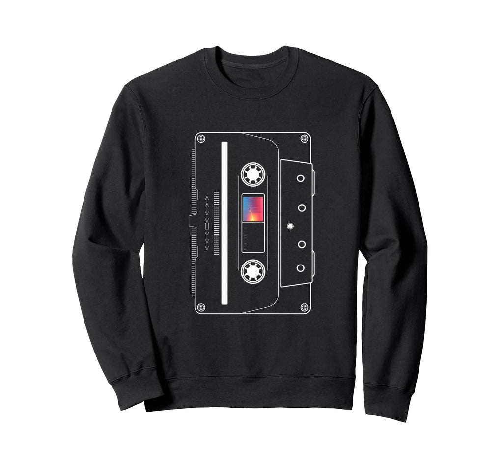Colorful Spectrum Old School Cassette Sweatshirt - Minimalist Print Unisex - T-Shirt, Sweatshirt, Hoodie