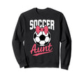 Soccer Aunt Heart Sport Lover Auntie Sweatshirt - Graphic Print for Adults - T-Shirt, Sweatshirt, Hoodie