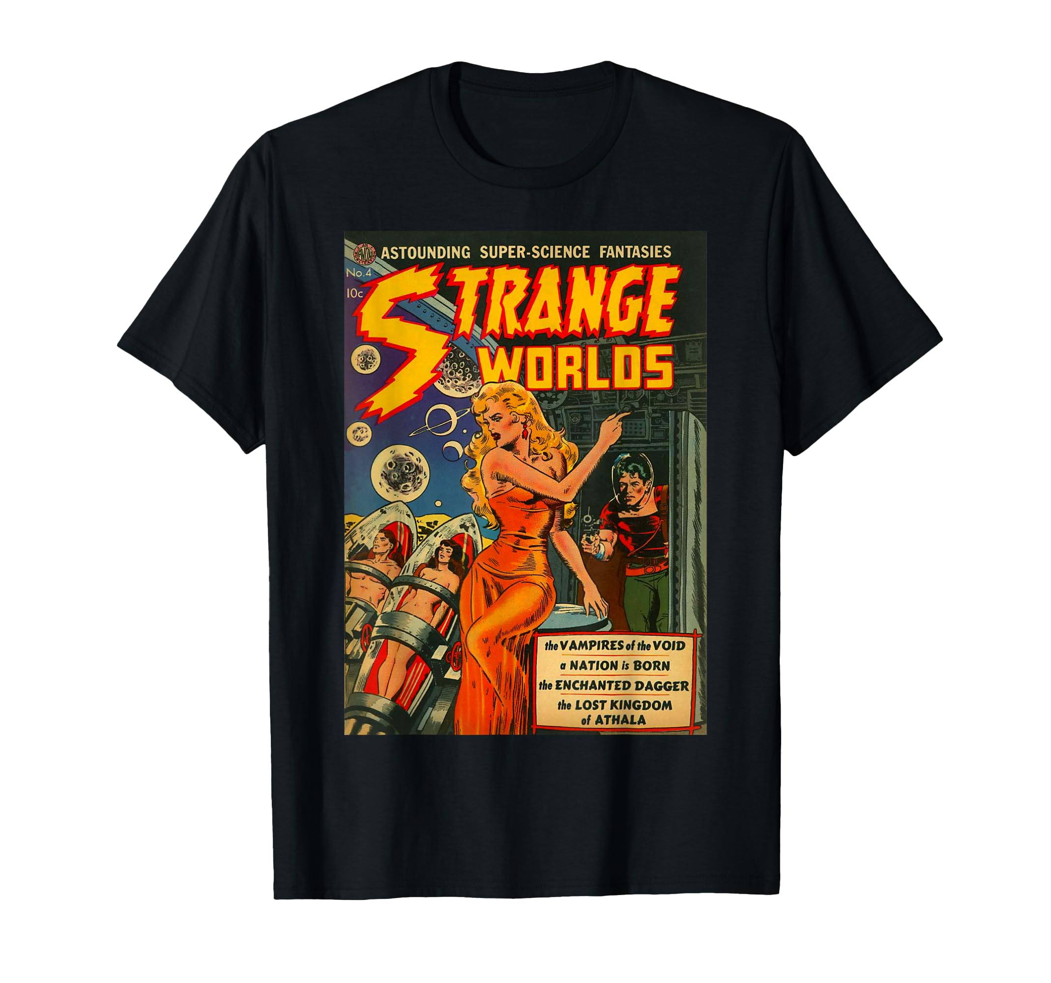 Sci Fi Pin Up Science Fiction T-Shirt - Casual Everyday Wear for Adults - T-Shirt, Sweatshirt, Hoodie