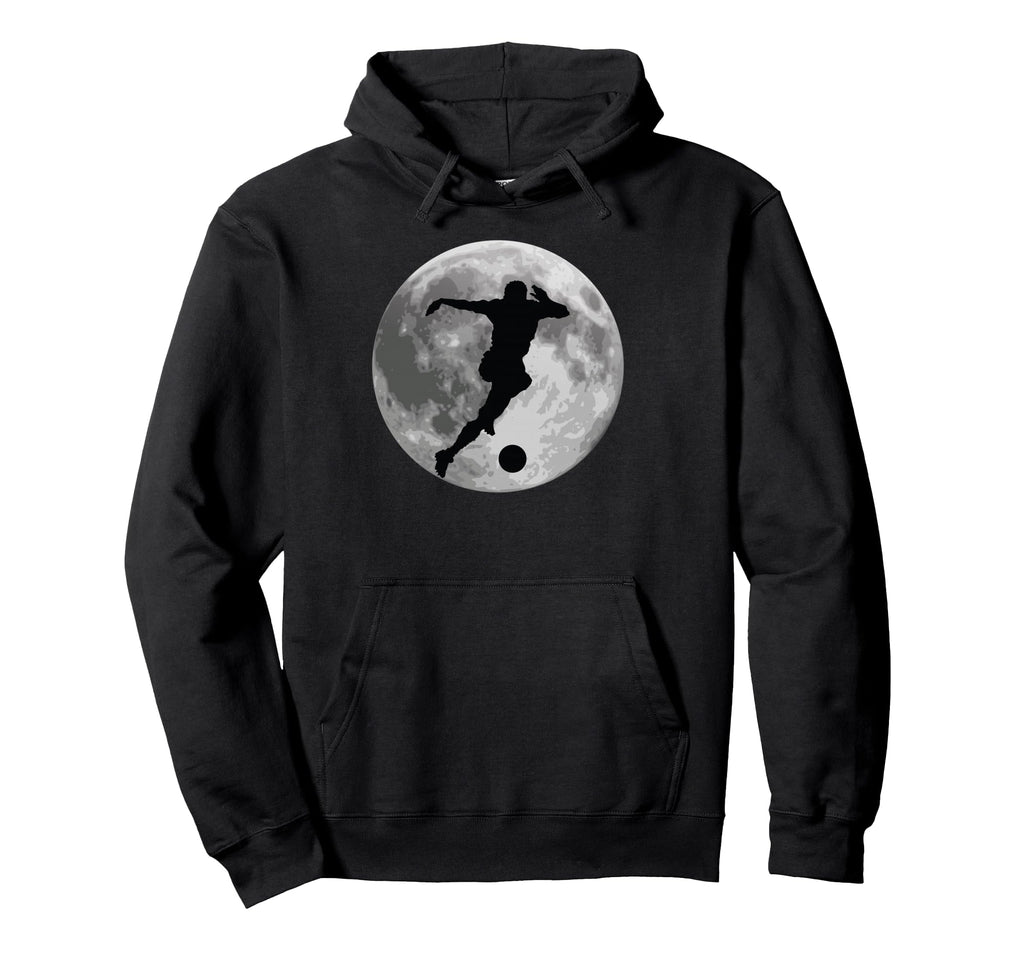 Soccer Player Players Coach Fan Child Moon Hoodie - Trendy Graphic Unisex - T-Shirt, Sweatshirt, Hoodie