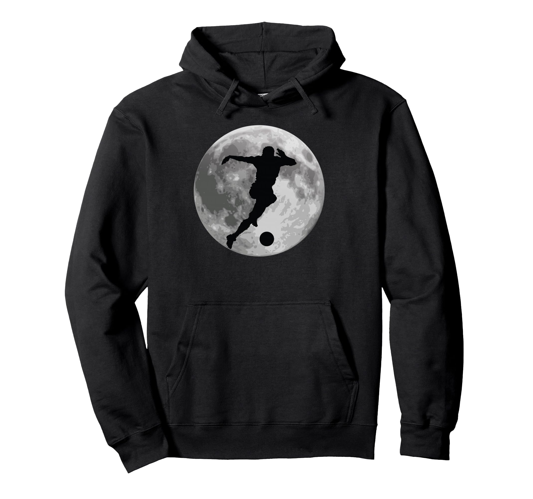 Soccer Player Players Coach Fan Child Moon Hoodie - Trendy Graphic Unisex - T-Shirt, Sweatshirt, Hoodie