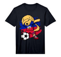 Dabbing Golden Retriever Haiti T-Shirt - Casual Everyday Wear Unisex - T-Shirt, Sweatshirt, Hoodie