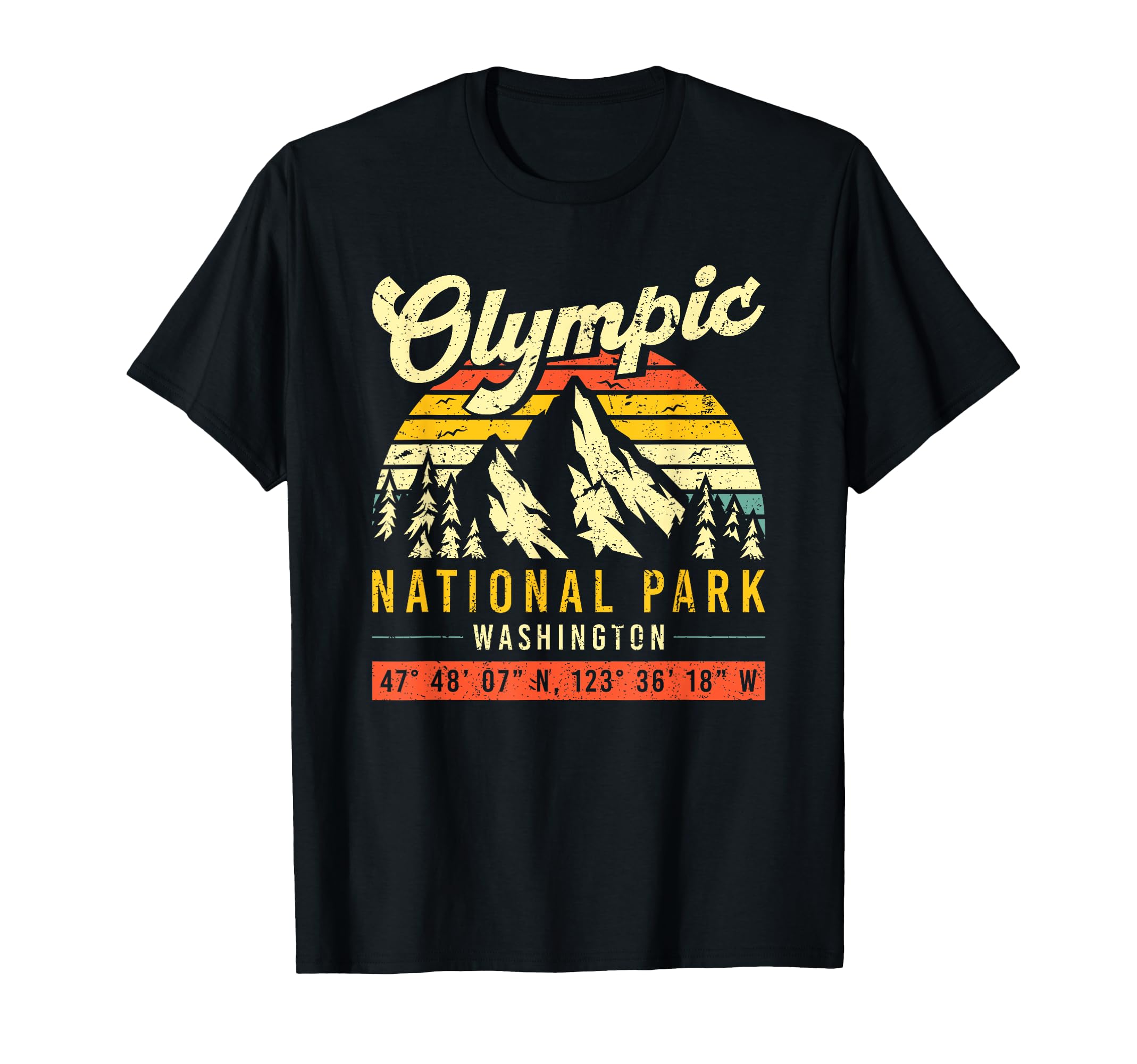 Olympic Washington National Park T-Shirt - Aesthetic Graphic Men Women - T-Shirt, Sweatshirt, Hoodie