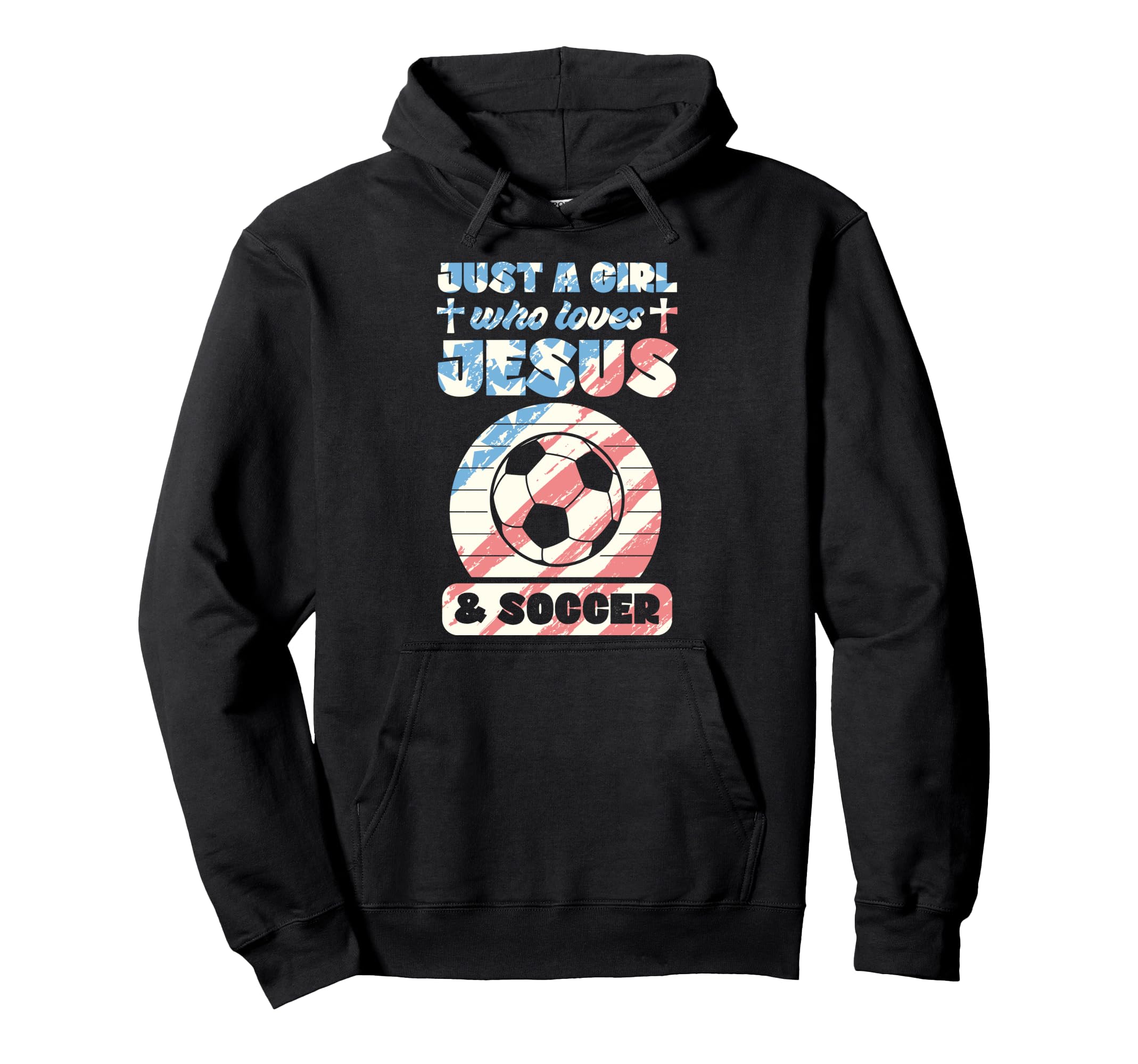 Just Who Loves Jesus And Soccer Hoodie - Aesthetic Graphic Men Women - T-Shirt, Sweatshirt, Hoodie