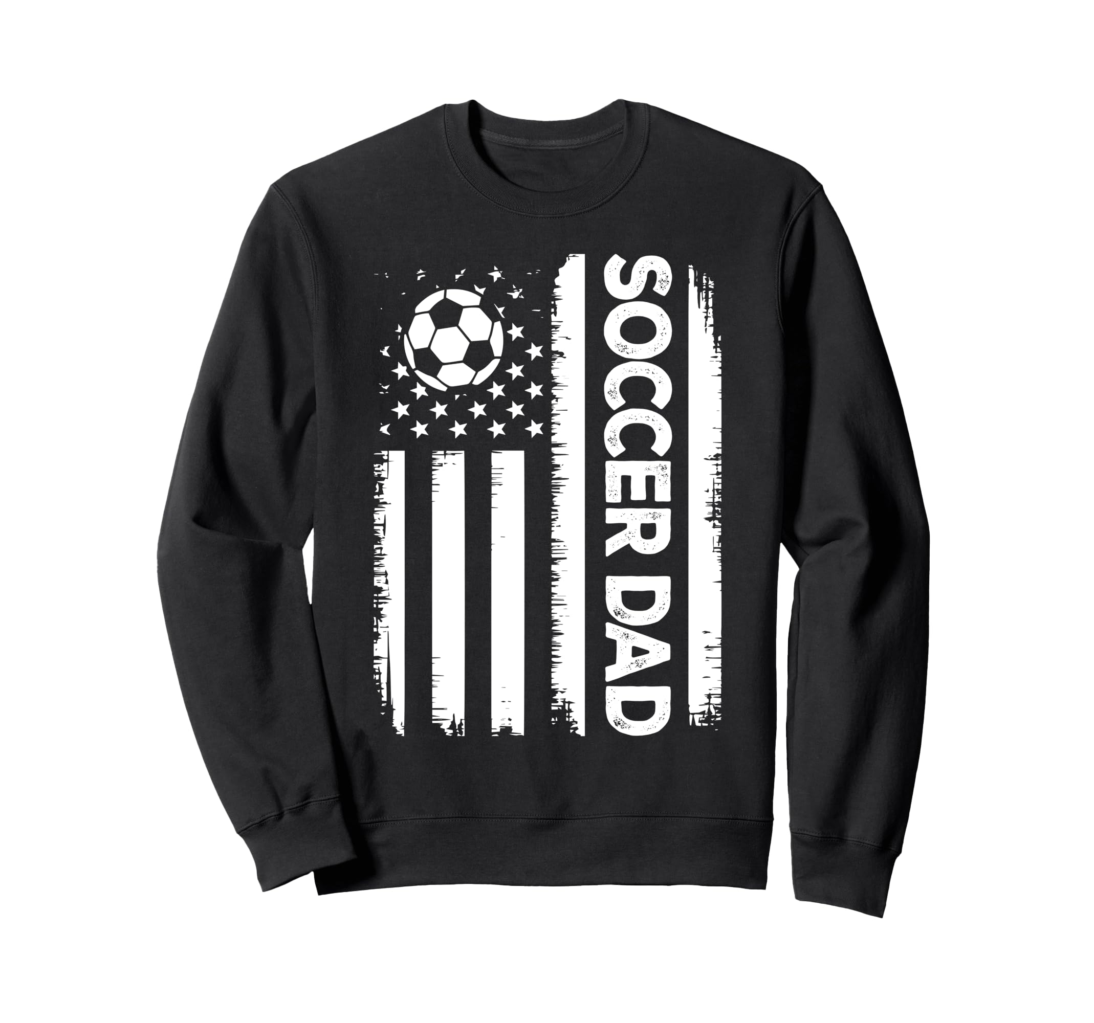 Soccer Dad American Flag Sweatshirt - Streetwear Style for Adults - T-Shirt, Sweatshirt, Hoodie