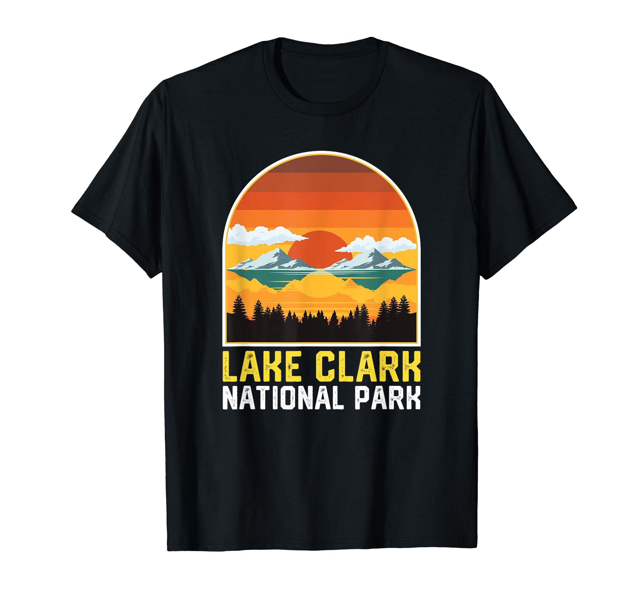 Lake Clark National Park Sunset T-Shirt - Graphic Print Men Women - T-Shirt, Sweatshirt, Hoodie