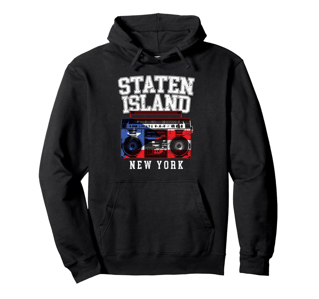 Staten Island New York Nyc Boombox Old Hoodie - Streetwear Style Unisex - T-Shirt, Sweatshirt, Hoodie