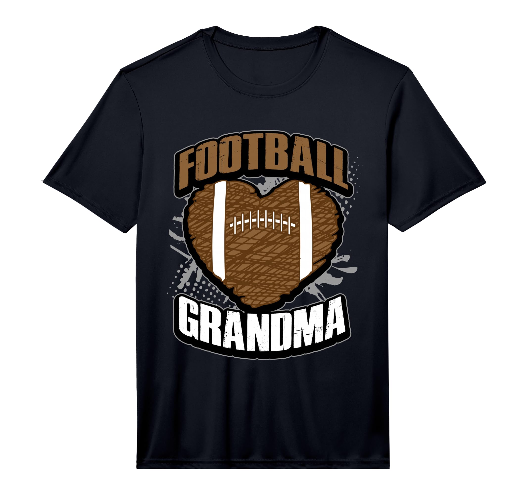 Grandma Football Jersey Gift Pigskin Heart T-Shirt - Unique Graphic Unisex - T-Shirt, Sweatshirt, Hoodie