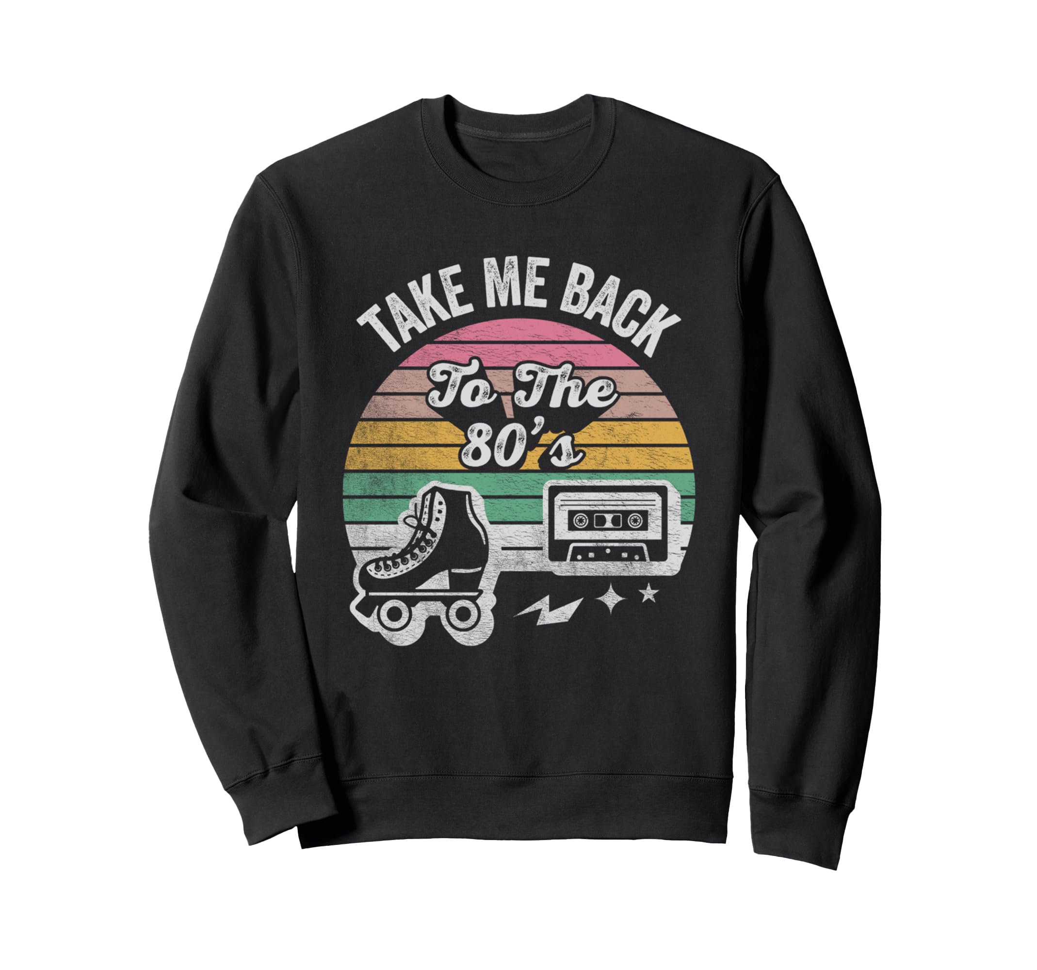 Take Me Back To 80S Roller Skates Sweatshirt - Aesthetic Graphic Men Women - T-Shirt, Sweatshirt, Hoodie