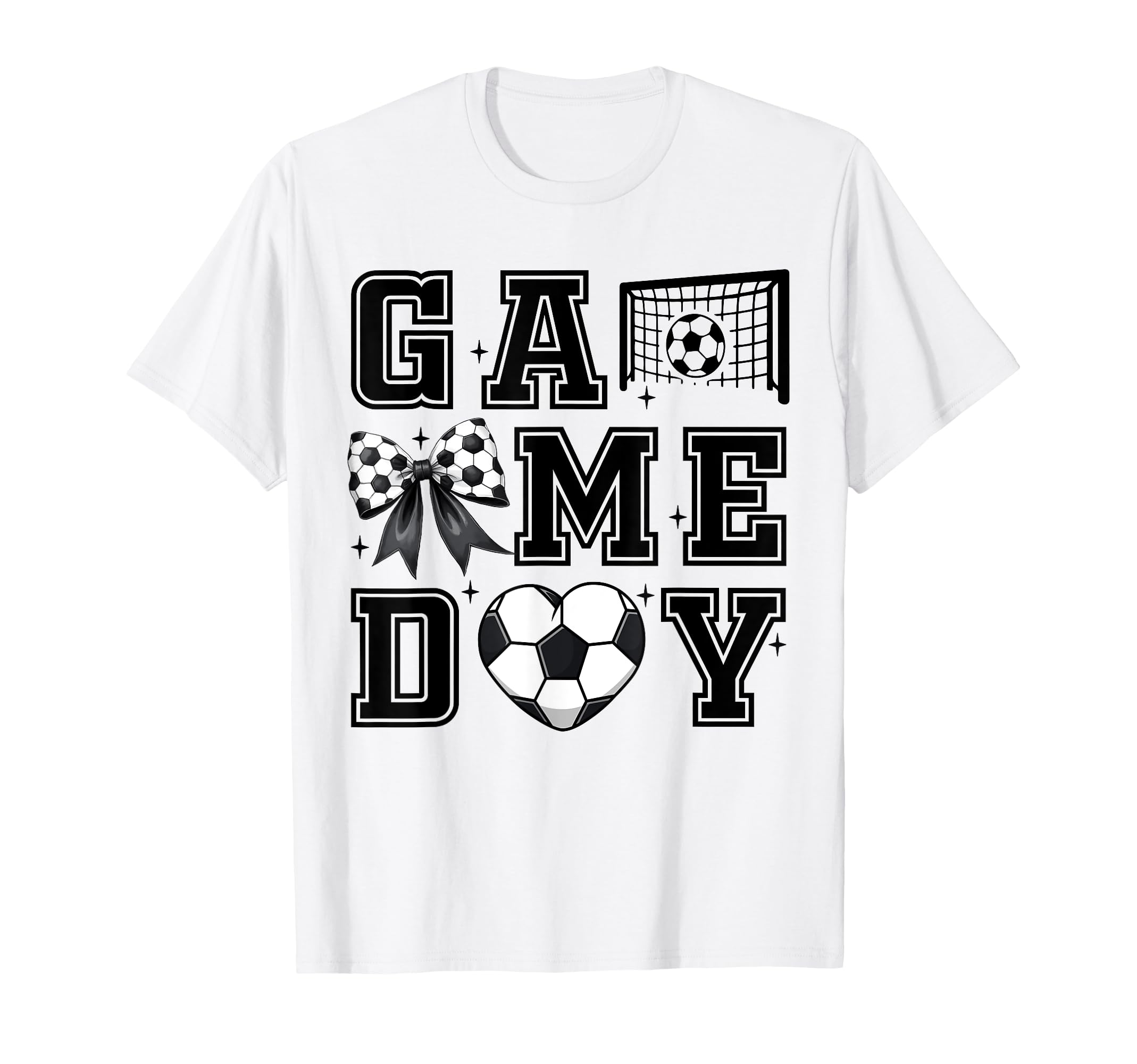 Soccer Coquette Bow Gameday Cheer Mom T-Shirt - Unique Graphic for Adults - T-Shirt, Sweatshirt, Hoodie