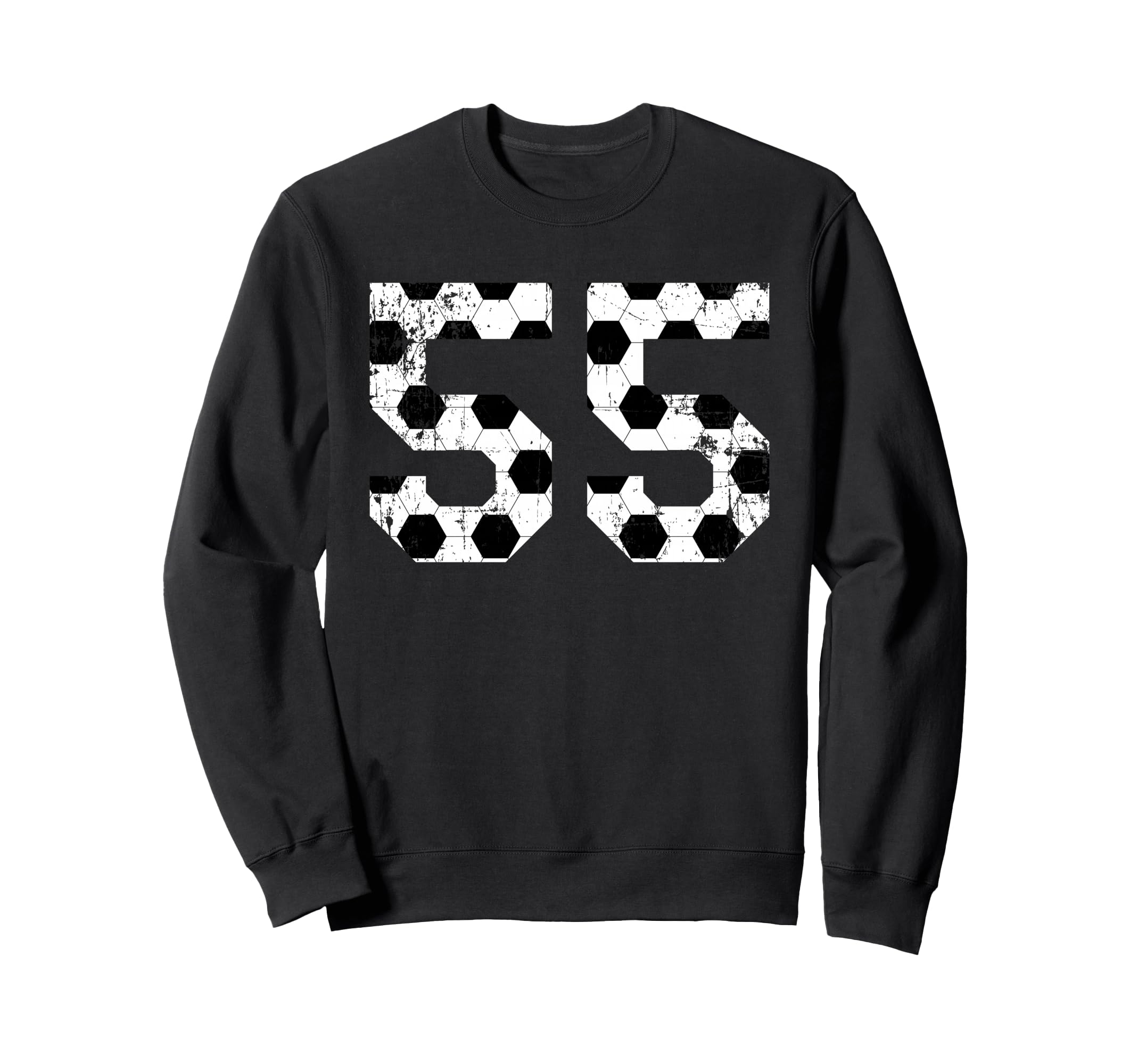 Soccer 55 Jersey Number Sweatshirt - Novelty Apparel Unisex - T-Shirt, Sweatshirt, Hoodie