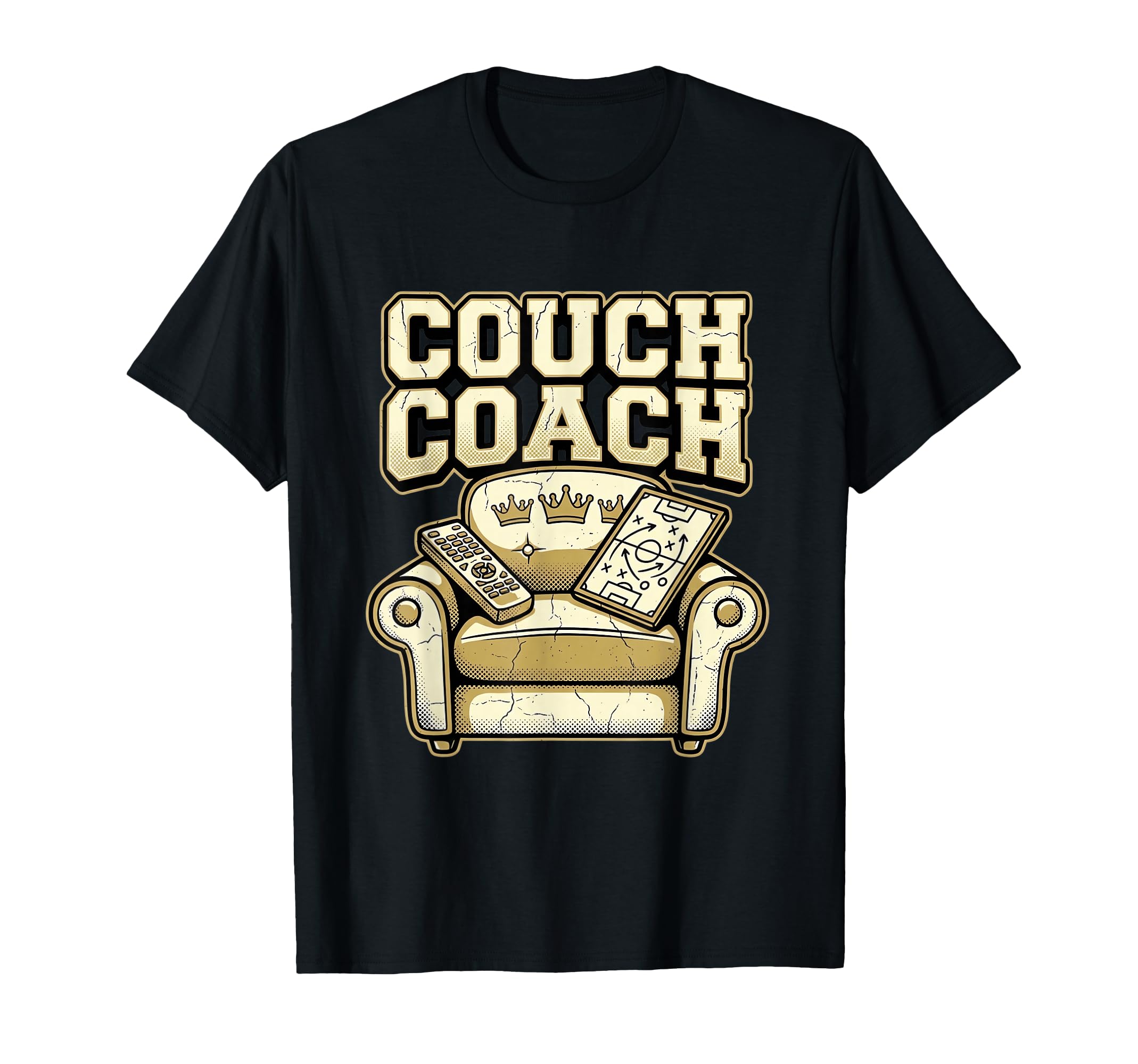 Couch Coach Soccer Fan Armchair Expert T-Shirt - Unique Graphic Men Women - T-Shirt, Sweatshirt, Hoodie