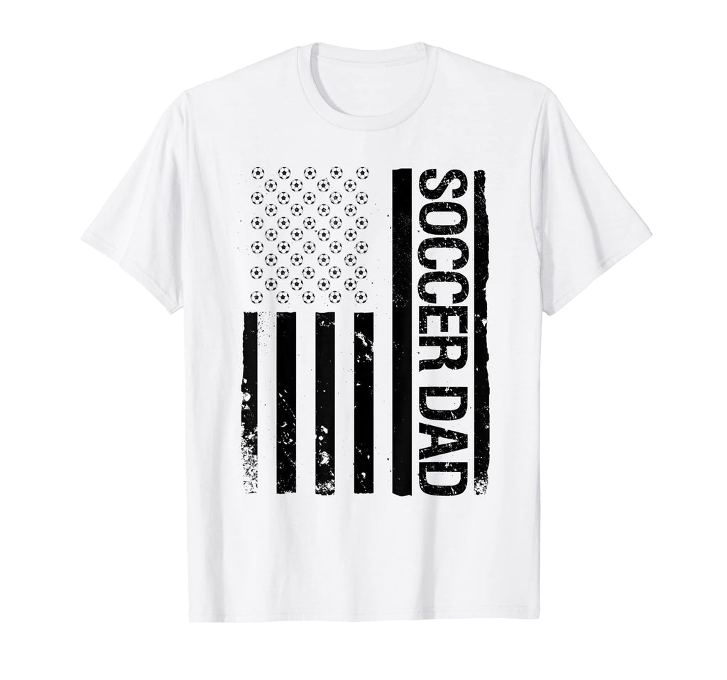 Funny Soccer Dad Usa Flag Mens T-Shirt - Fun Novelty Design Men Women - T-Shirt, Sweatshirt, Hoodie