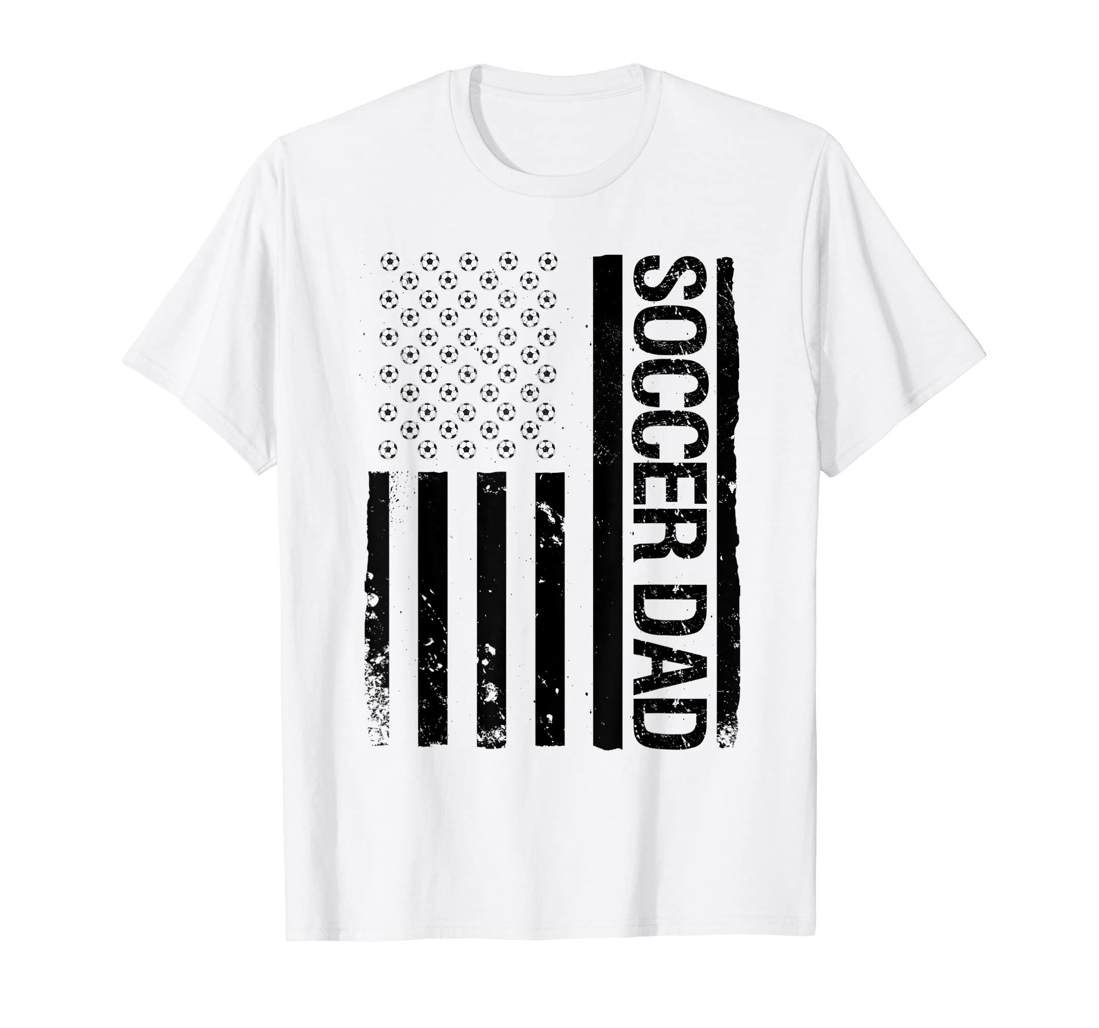 Funny Soccer Dad Usa Flag Mens T-Shirt - Fun Novelty Design Men Women - T-Shirt, Sweatshirt, Hoodie