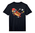 Soccer Player Hotdog Hot Dogs Playing T-Shirt - Novelty Apparel for Adults - T-Shirt, Sweatshirt, Hoodie