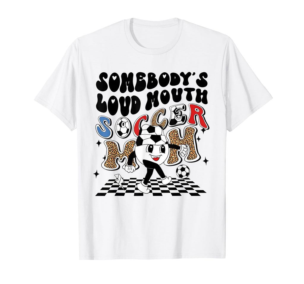 Soccer Mom Leopard Ball T-Shirt - Casual Everyday Wear for Adults - T-Shirt, Sweatshirt, Hoodie