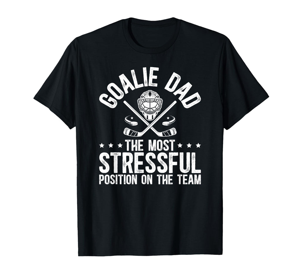 Funny Hockey Goalie Dad Hockey Keeper T-Shirt - Graphic Print for Adults - T-Shirt, Sweatshirt, Hoodie