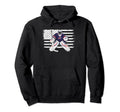 Usa Flag Ice Hockey Enthusiast Player Hoodie - Custom Art Print for Adults - T-Shirt, Sweatshirt, Hoodie