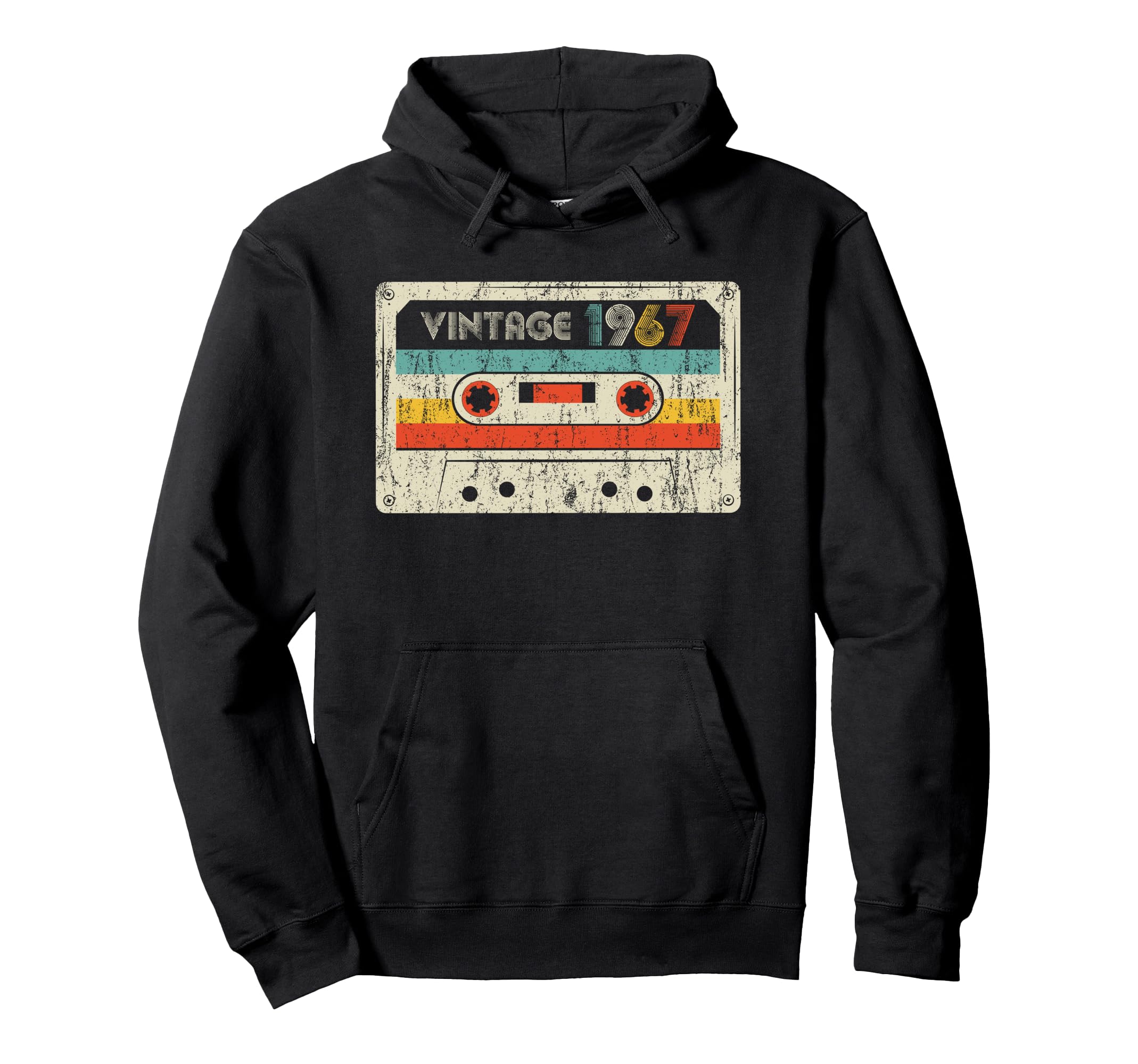 1967 Birthday 1967 Cassette Tape Hoodie - Trendy Graphic Unisex - T-Shirt, Sweatshirt, Hoodie