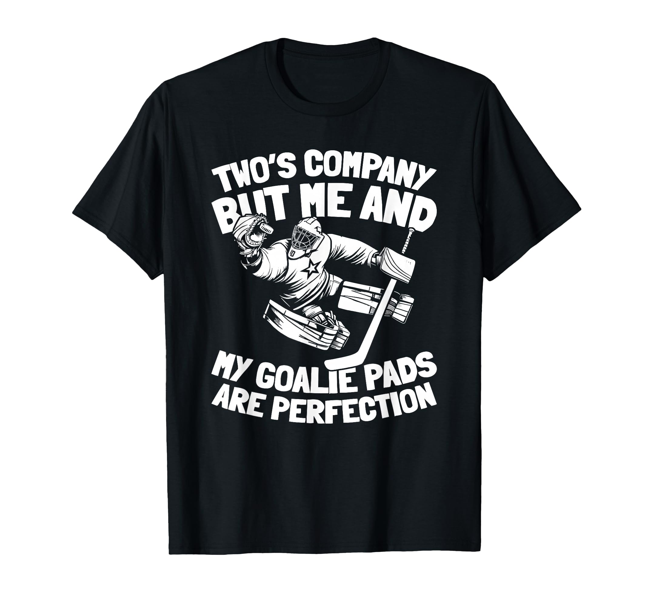 Hockey Goalkeeper Ice Hockey Goalie T-Shirt - Minimalist Print for Adults - T-Shirt, Sweatshirt, Hoodie