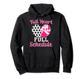 Full Heart Full Schedule Cheer And Soccer Hoodie - Novelty Apparel Unisex - T-Shirt, Sweatshirt, Hoodie