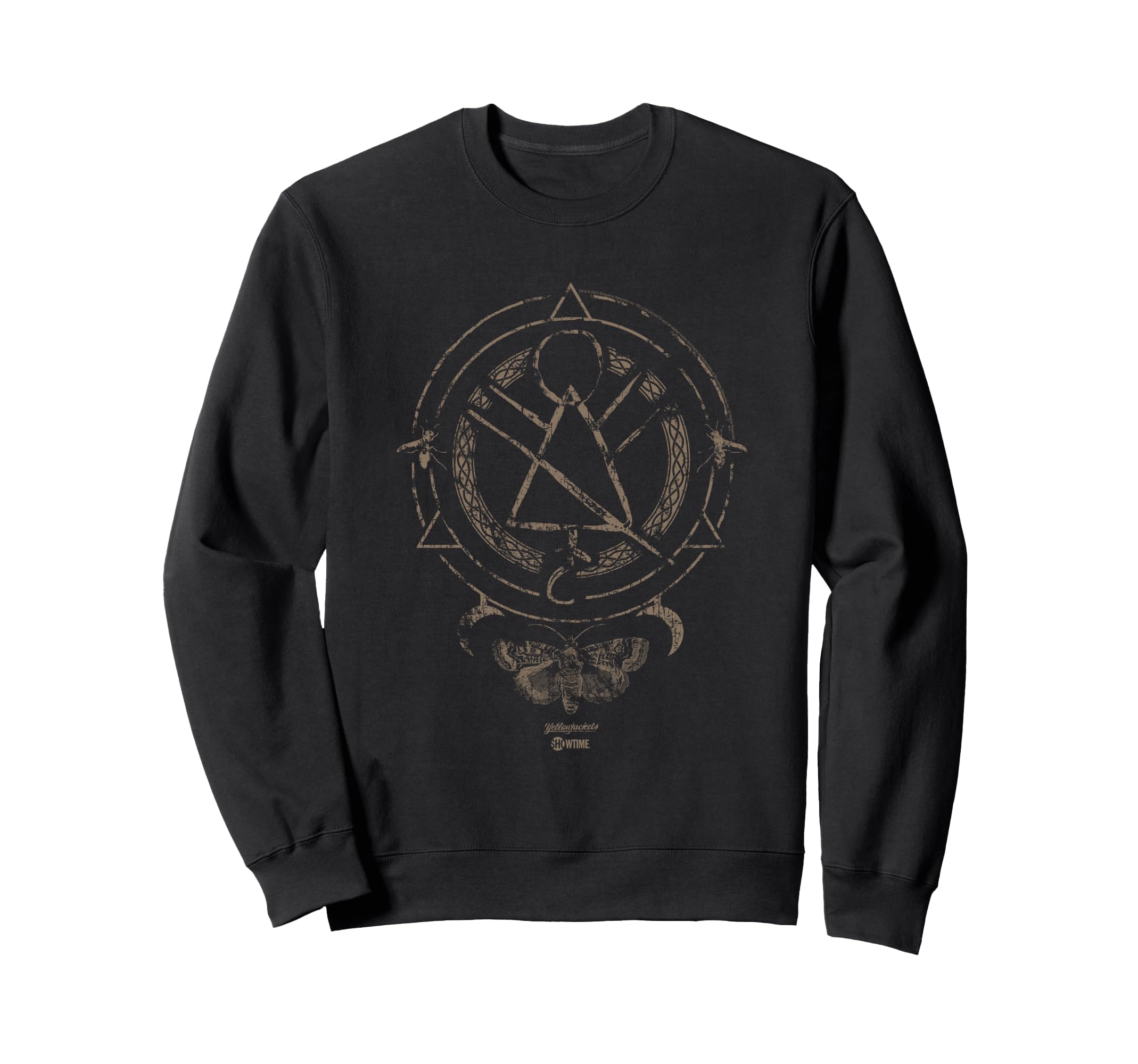 Yellowjackets Distressed Symbol Sweatshirt - Casual Everyday Wear Men Women - T-Shirt, Sweatshirt, Hoodie