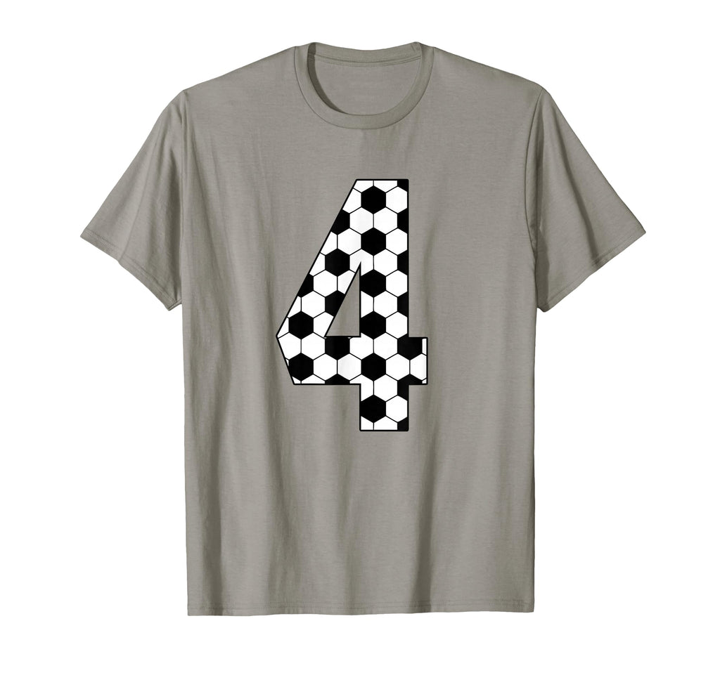 4 Soccer 4Th Birthday Four Year Old Soccer T-Shirt - Unique Graphic Unisex - T-Shirt, Sweatshirt, Hoodie