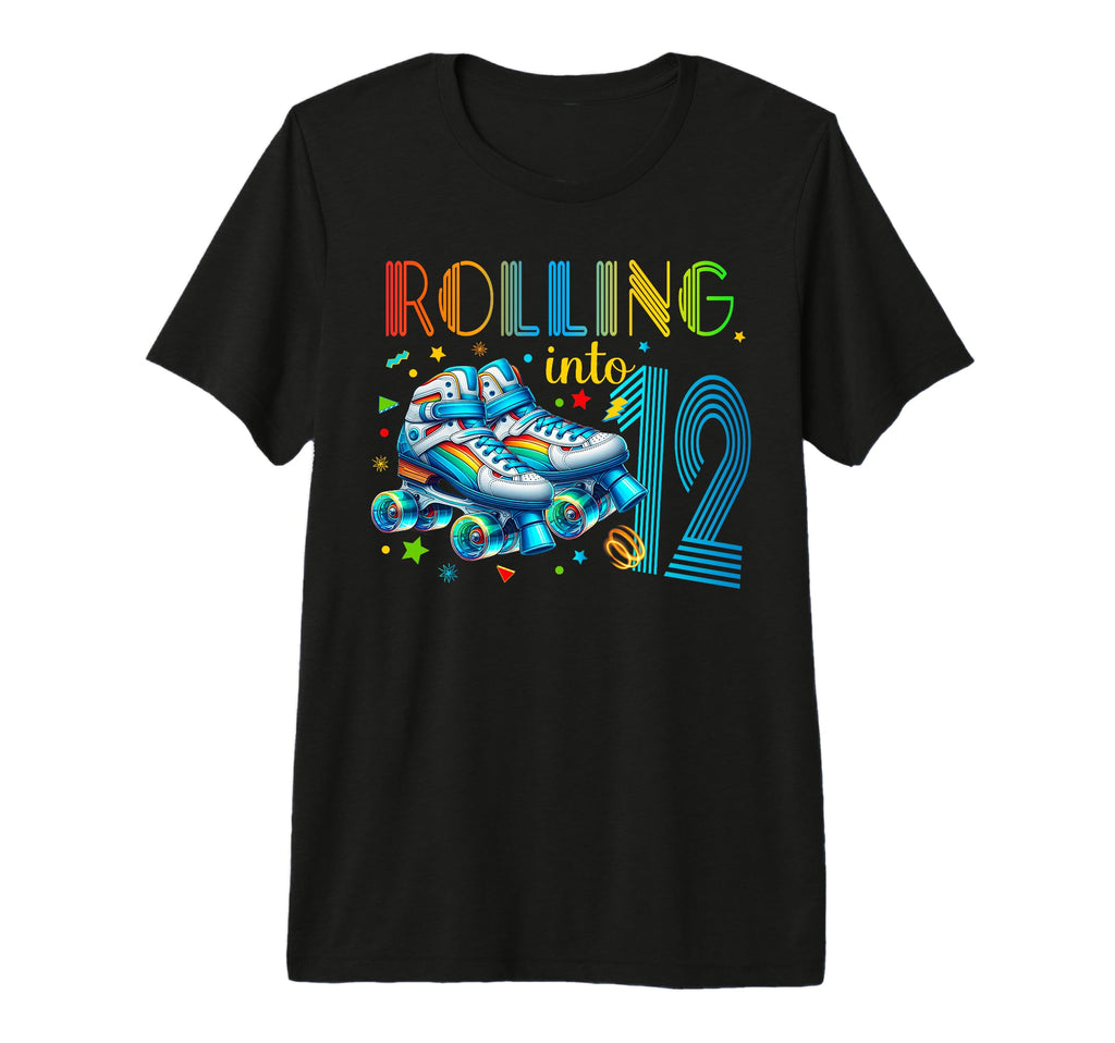 Roller Skates Birthday Party Skating Tri T-Shirt - Novelty Apparel Unisex - T-Shirt, Sweatshirt, Hoodie