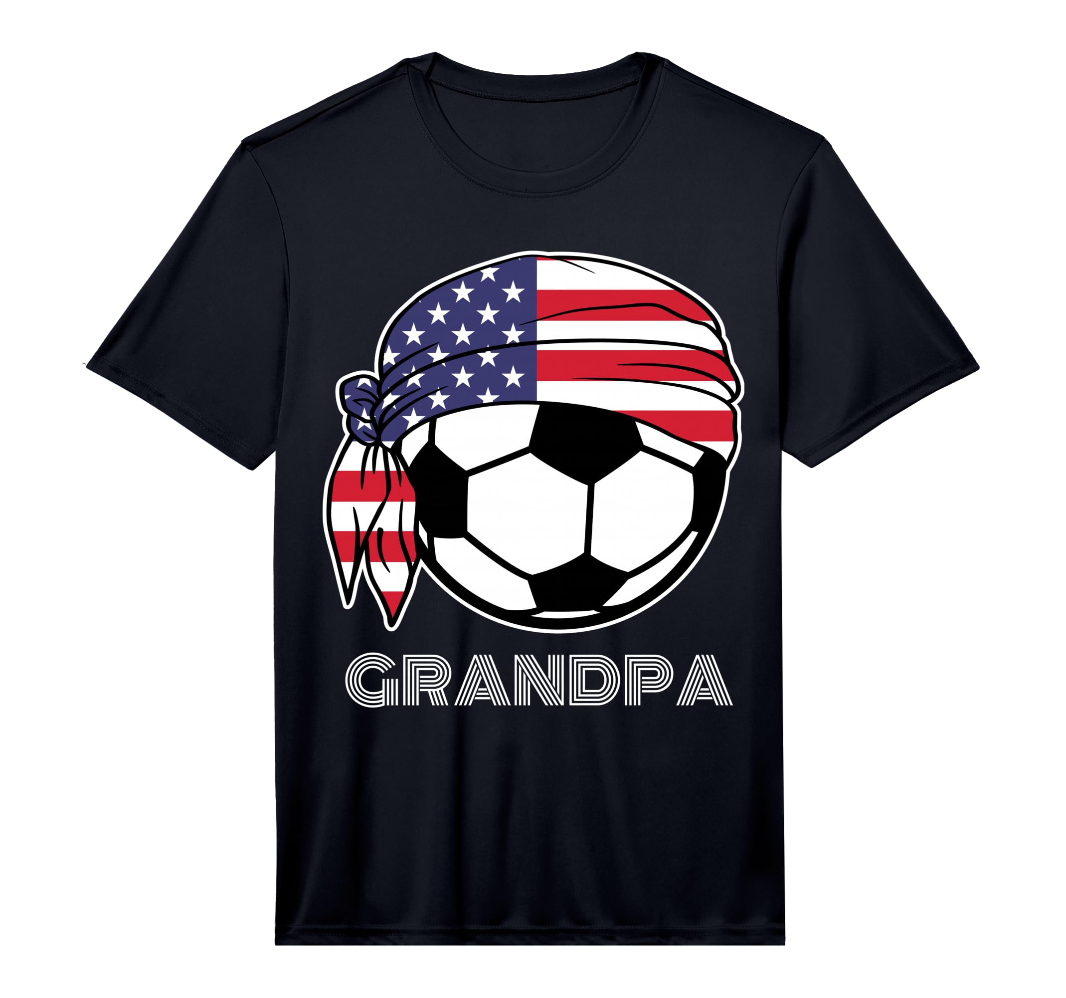 Soccer Players Ball Bandana Flag T-Shirt - Unique Graphic Unisex - T-Shirt, Sweatshirt, Hoodie