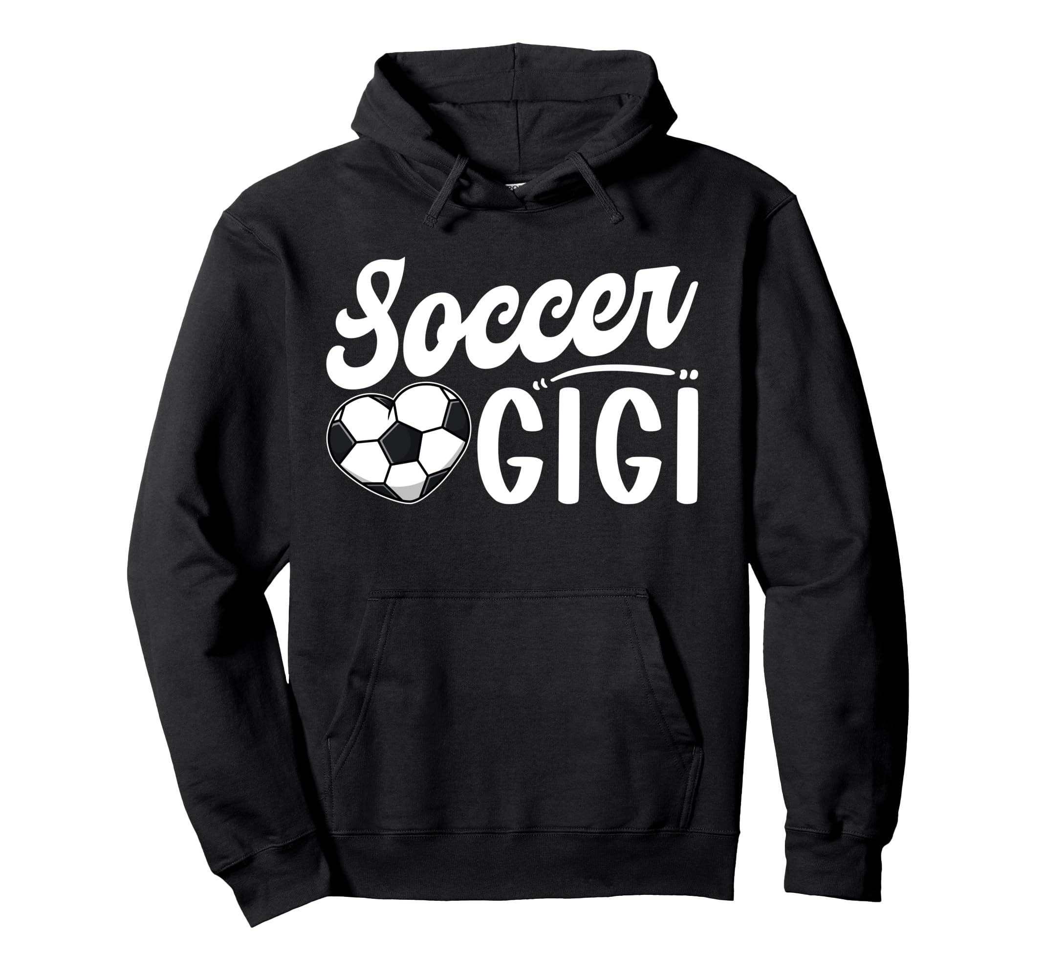 Soccer Gigi Heart Grandma Gigi Soccer Hoodie - Graphic Print Men Women - T-Shirt, Sweatshirt, Hoodie