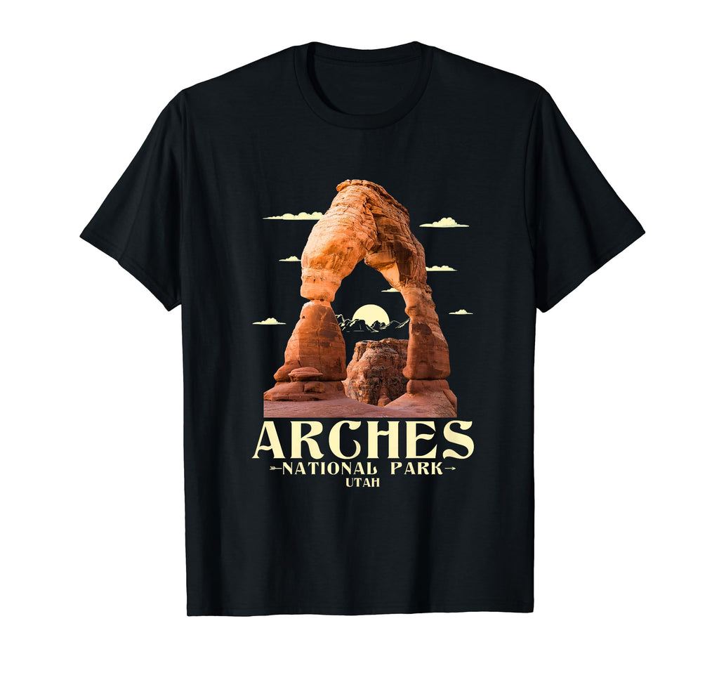 Arches National Park Hiking Camping T-Shirt - Unique Graphic Men Women - T-Shirt, Sweatshirt, Hoodie