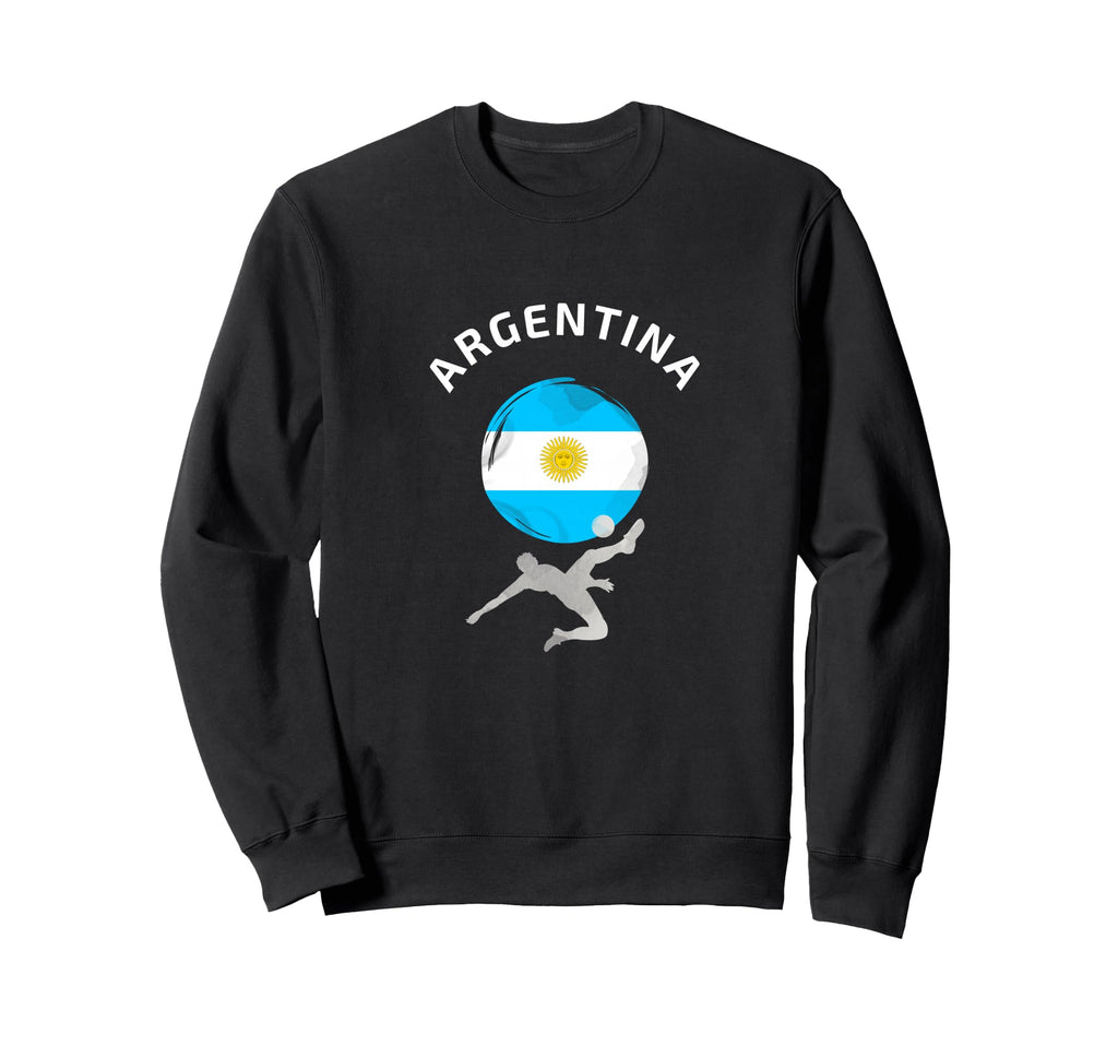 Football Goal Argentina Flag World Sweatshirt - Aesthetic Graphic Unisex - T-Shirt, Sweatshirt, Hoodie