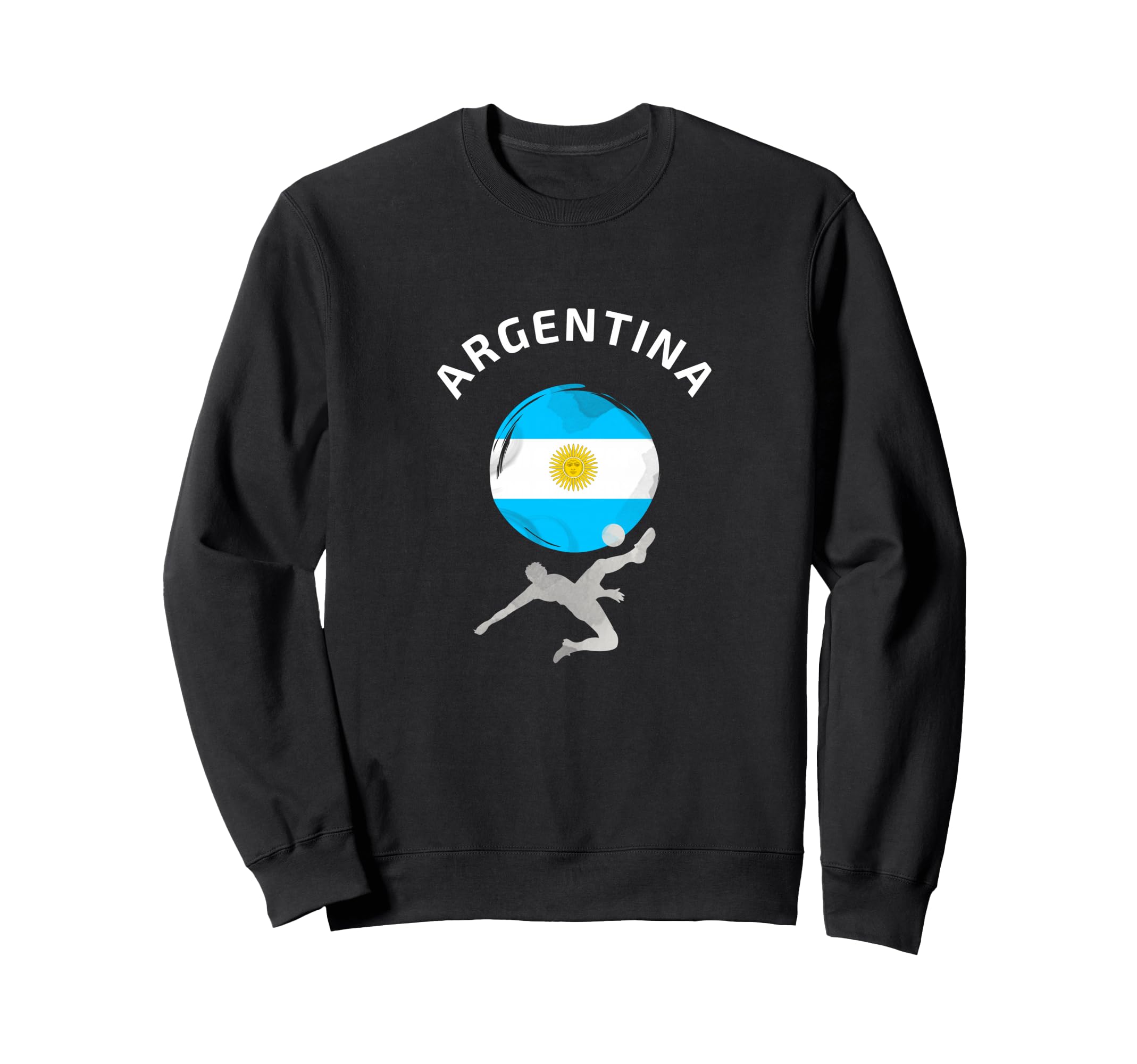 Football Goal Argentina Flag World Sweatshirt - Aesthetic Graphic Unisex - T-Shirt, Sweatshirt, Hoodie