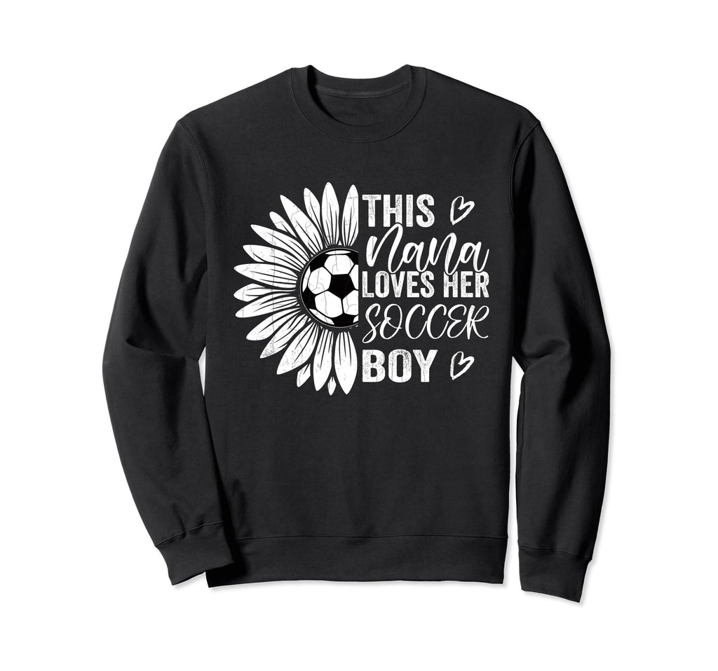 Soccer Player Funny Nana Loves Sweatshirt - Minimalist Print for Adults - T-Shirt, Sweatshirt, Hoodie