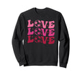 Soccer Valentines Day Groovy Sports Sweatshirt - Streetwear Style Unisex - T-Shirt, Sweatshirt, Hoodie