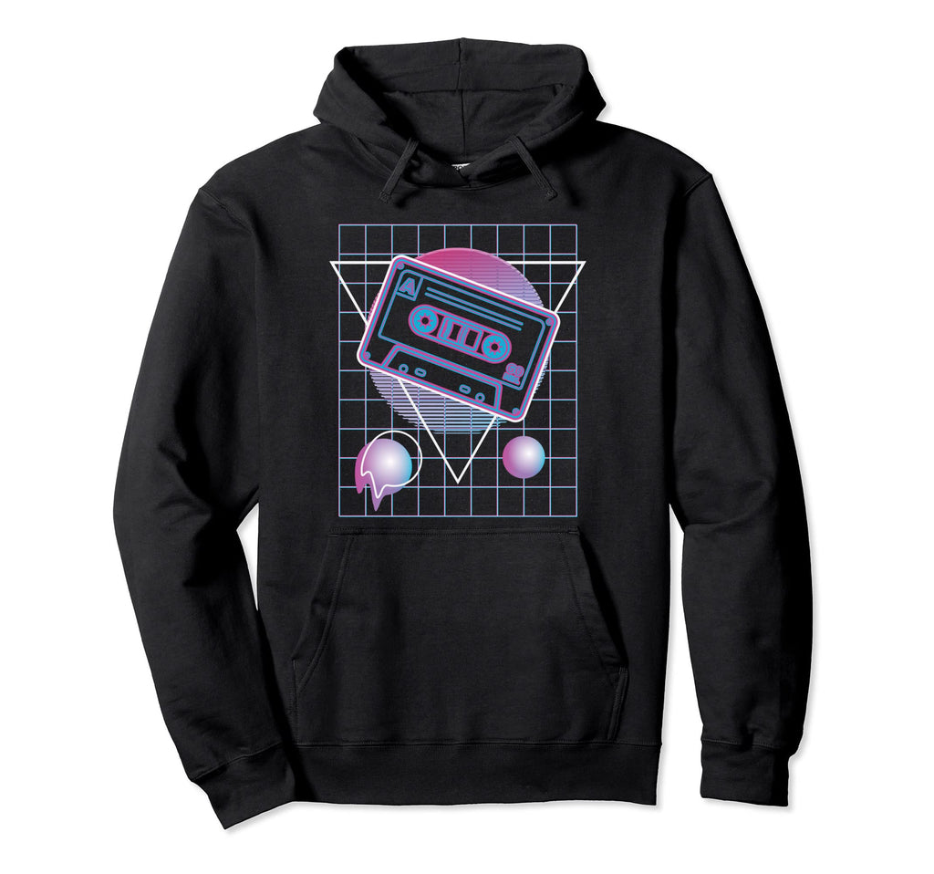 Vaporwave 80S 90S Mixtape Hoodie - Casual Everyday Wear for Adults - T-Shirt, Sweatshirt, Hoodie