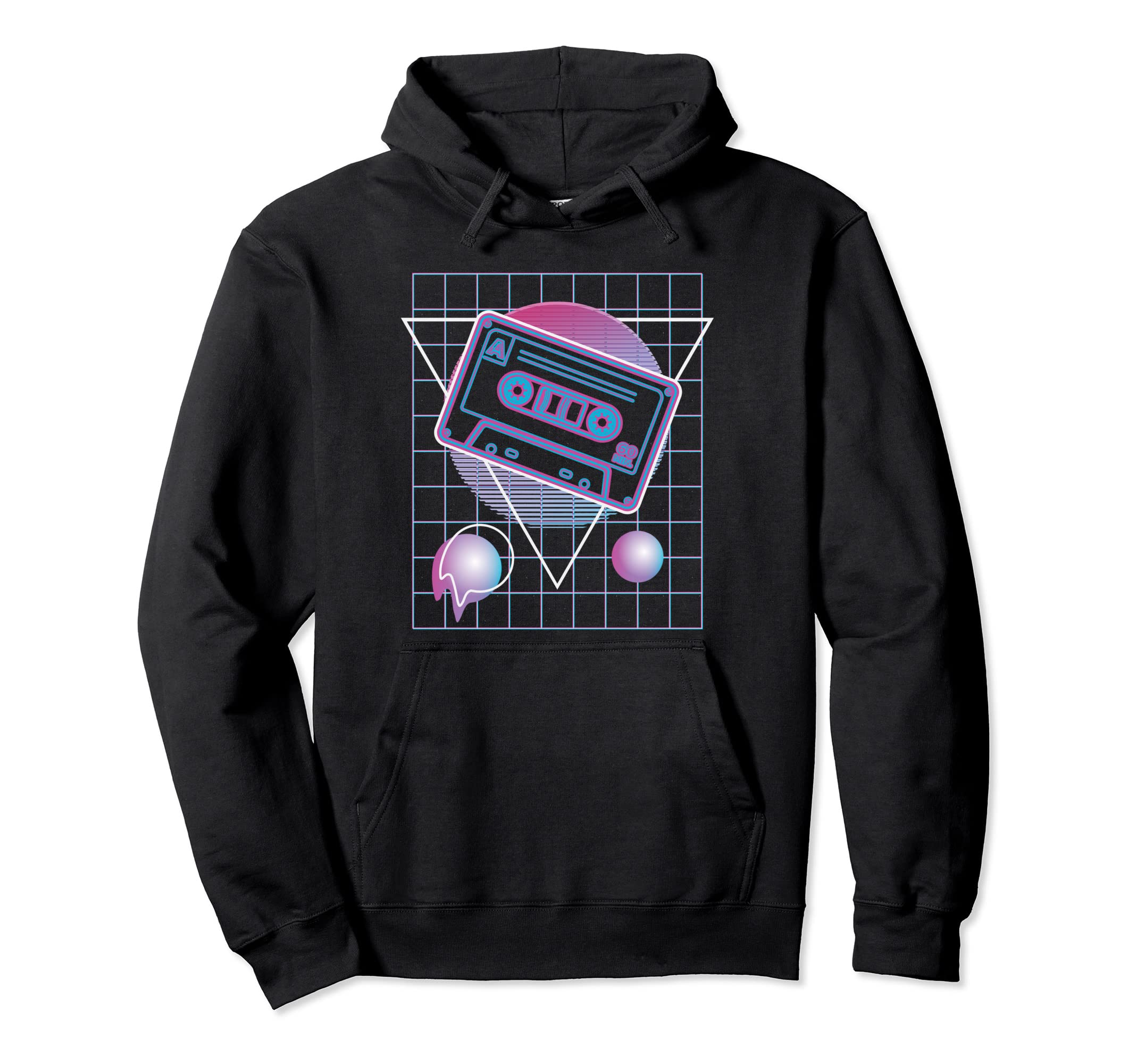 Vaporwave 80S 90S Mixtape Hoodie - Casual Everyday Wear for Adults - T-Shirt, Sweatshirt, Hoodie