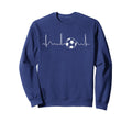 Heartbeat Soccer Lover Gift Soccer Sweatshirt - Minimalist Print Unisex - T-Shirt, Sweatshirt, Hoodie