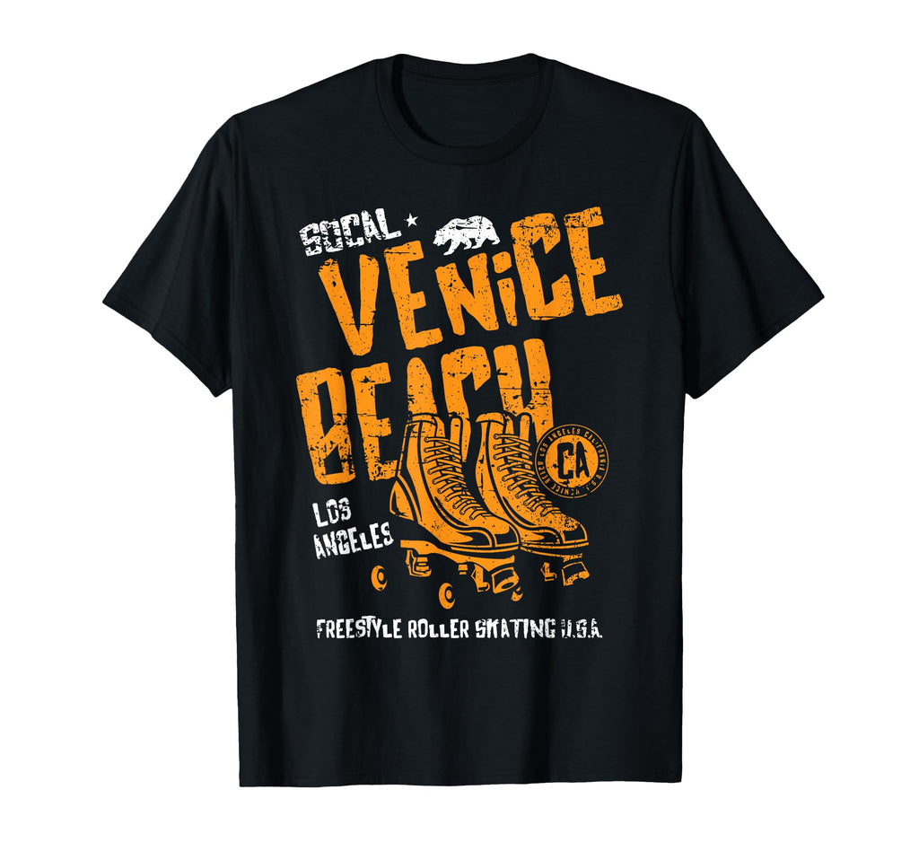 Venice Beach California Roller Skate T-Shirt - Minimalist Print Men Women - T-Shirt, Sweatshirt, Hoodie