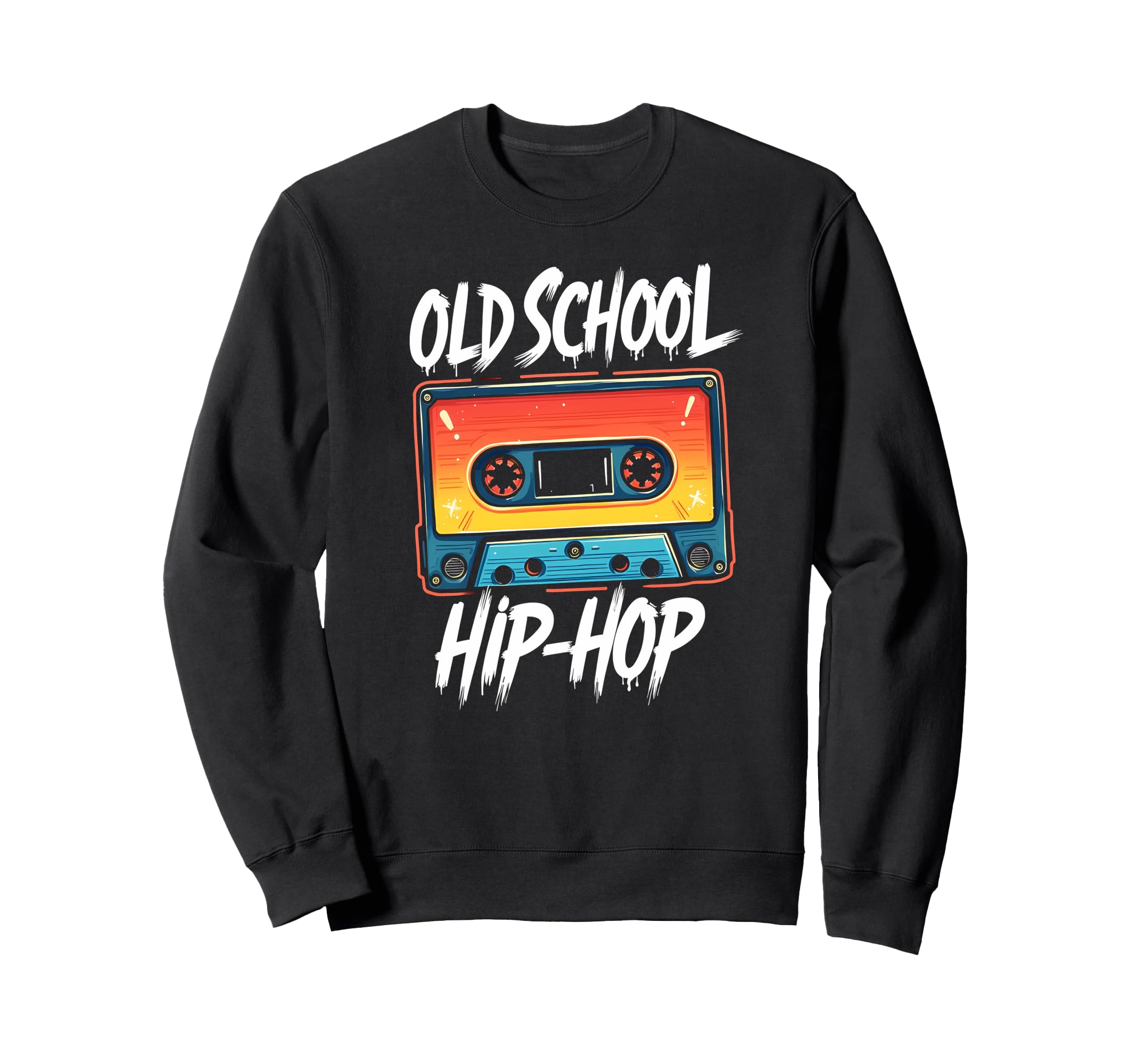 Old School Hiphop Cassette Sweatshirt - Unique Graphic for Adults - T-Shirt, Sweatshirt, Hoodie