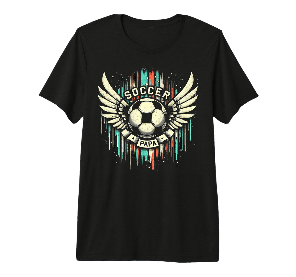 Soccer Papa Family Matching Dad Fathers T-Shirt - Unique Graphic Unisex - T-Shirt, Sweatshirt, Hoodie