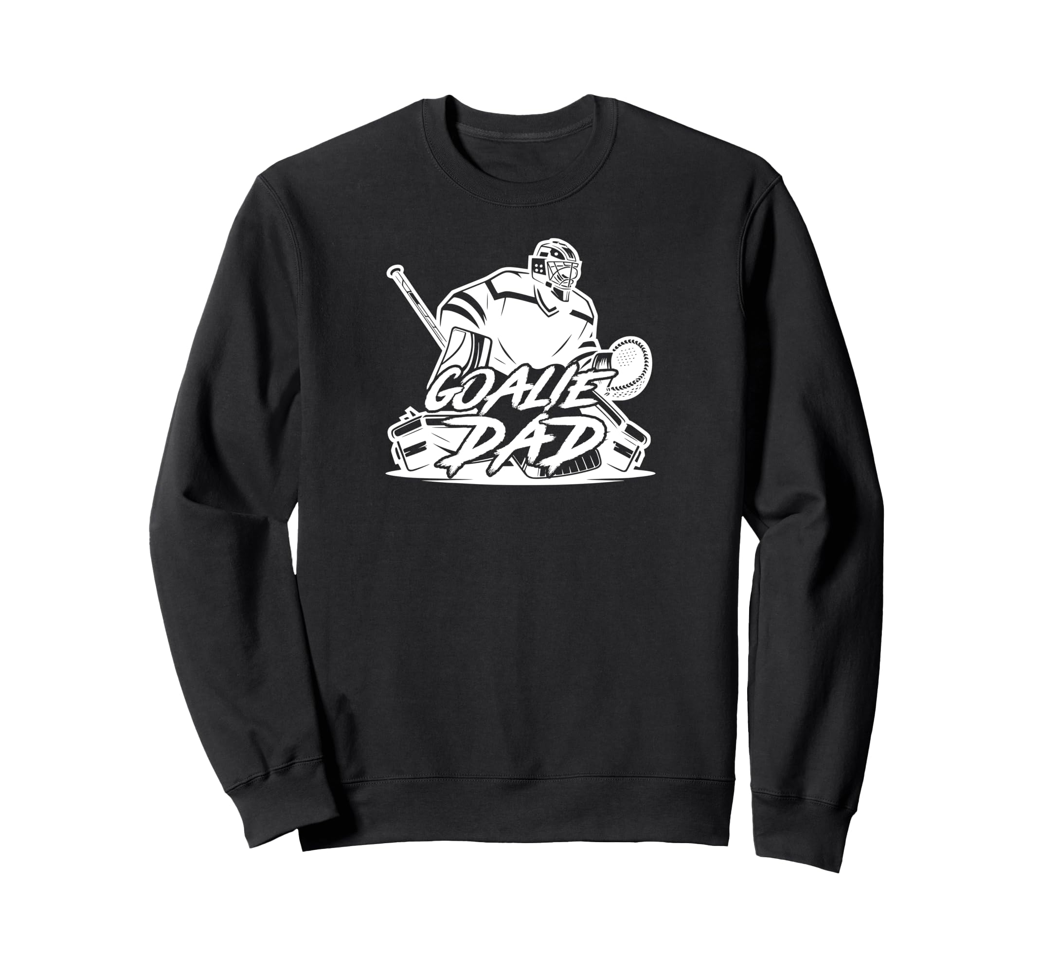 Ice Hockey Goalie Dad Hockey Keeper Sweatshirt - Unique Graphic Unisex - T-Shirt, Sweatshirt, Hoodie