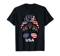 Usa Flag America Hairbun Football T-Shirt - Graphic Print for Adults - T-Shirt, Sweatshirt, Hoodie