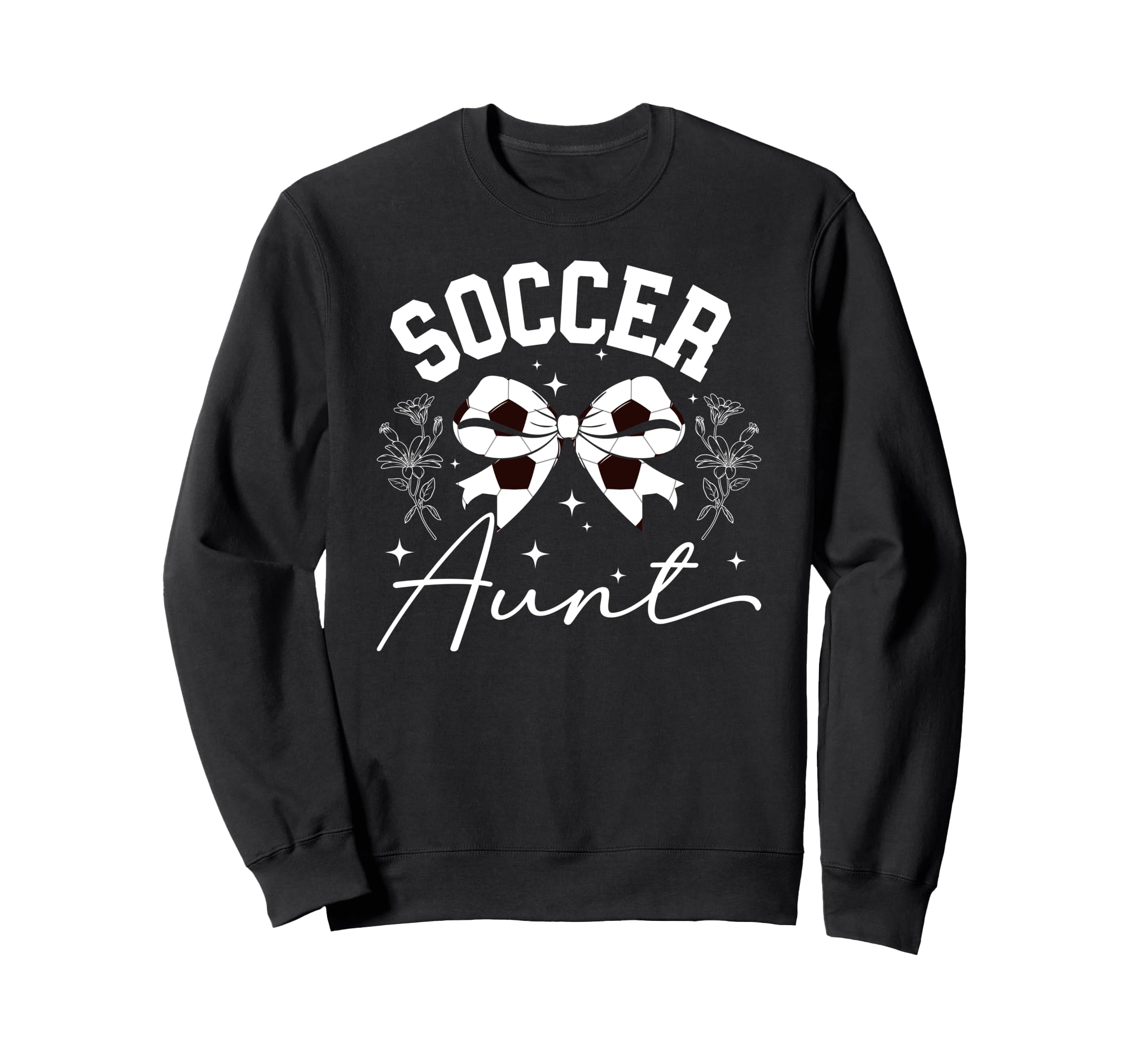 Soccer Aunt Coquette Soccer Sweatshirt - Aesthetic Graphic Men Women - T-Shirt, Sweatshirt, Hoodie