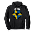 Sweden Soccer Game Player Football Hoodie - Custom Art Print for Adults - T-Shirt, Sweatshirt, Hoodie