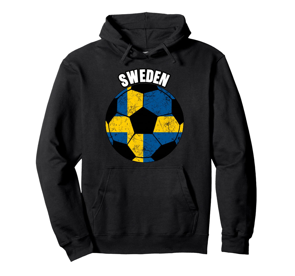 Sweden Soccer Game Player Football Hoodie - Minimalist Print for Adults - T-Shirt, Sweatshirt, Hoodie