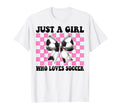 Just Who Loves Soccer Coquette Bow T-Shirt - Fun Novelty Design Men Women - T-Shirt, Sweatshirt, Hoodie