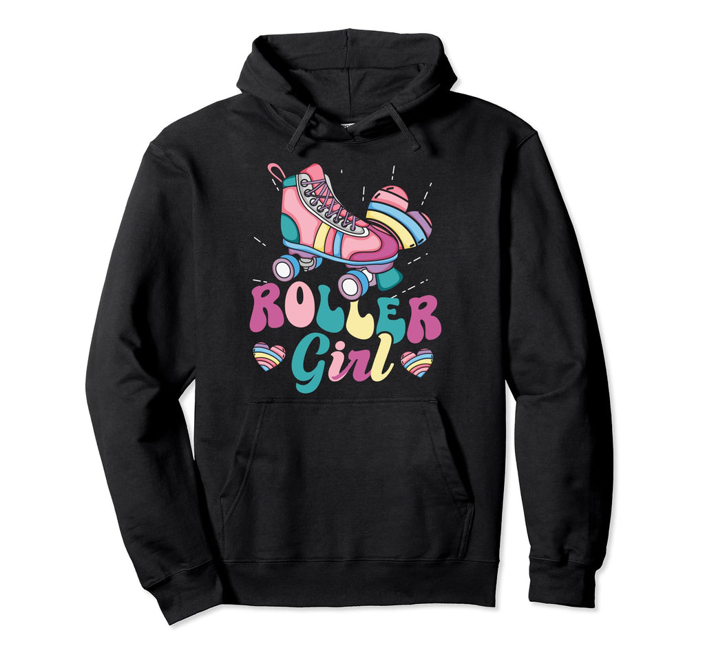 Roller Skater Skating 70S 80S 90S Hoodie - Aesthetic Graphic for Adults - T-Shirt, Sweatshirt, Hoodie