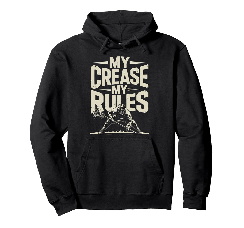 Lacrosse Crease Lax Goalie Hoodie - Trendy Graphic Unisex - T-Shirt, Sweatshirt, Hoodie